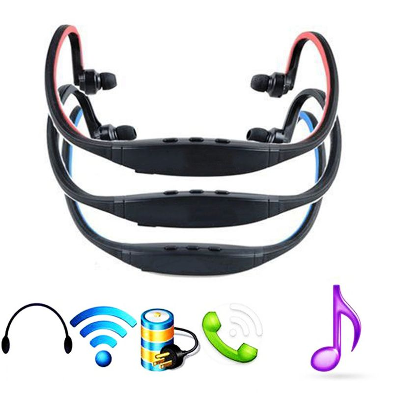 Auricular inalámbrico universal compatible con Bluetooth Sport manos libres Auricular Auricular_voghion.com