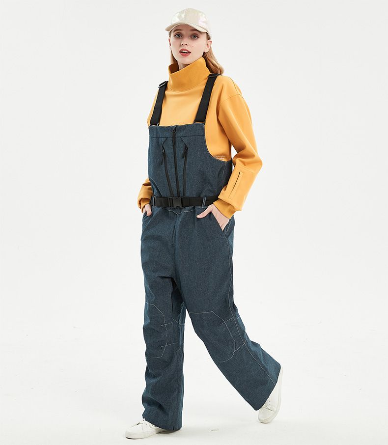 001 Felpa con cappuccio antivento impermeabile tuta da snowboard collo alto maglia da sci foderata in pile pantaloni unisex strato interno_voghion.com