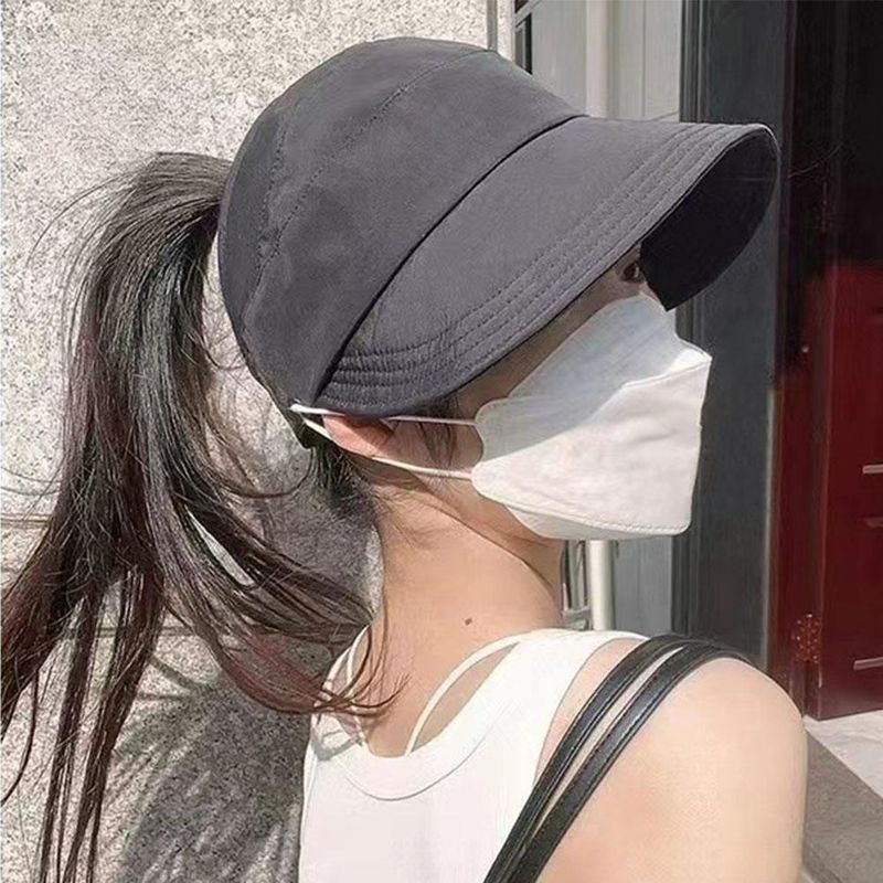 Fashion Summer UV Adjustable Drawstring Fisherman Cap Visors Hat Portable Foldable Wide Brim Sun Protection Hats_voghion.com