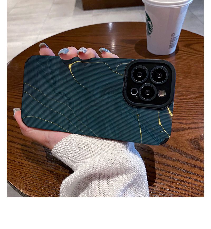 Blue Marble Pattern 12 15 Phone Case 14 For Women IPhone 13/11 Compatible 8 Plus Trendy Pro Max_voghion.com