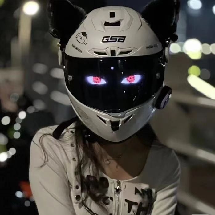 GSB361 Motorradhelm für Männer und Frauen, Integralhelm mit Bluetooth, für alle Jahreszeiten geeignet, 3C-zertifiziert_voghion.com