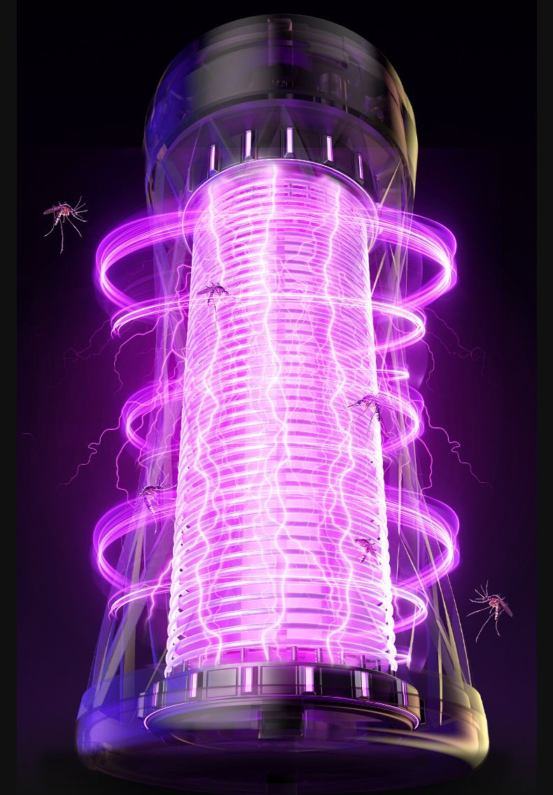 USB Mosquito Killer Lamp, Household Electric Shock Mosquito Repellent, Portable Outdoor Mosquito Trap, Waist Design_voghion.com