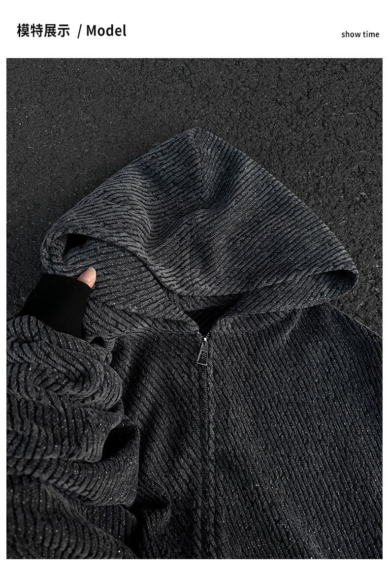Cleanfit Zip-Up Hoodie voor heren – Vintage-geïnspireerd oversized sweatshirtjack voor casual streetwear_voghion.com
