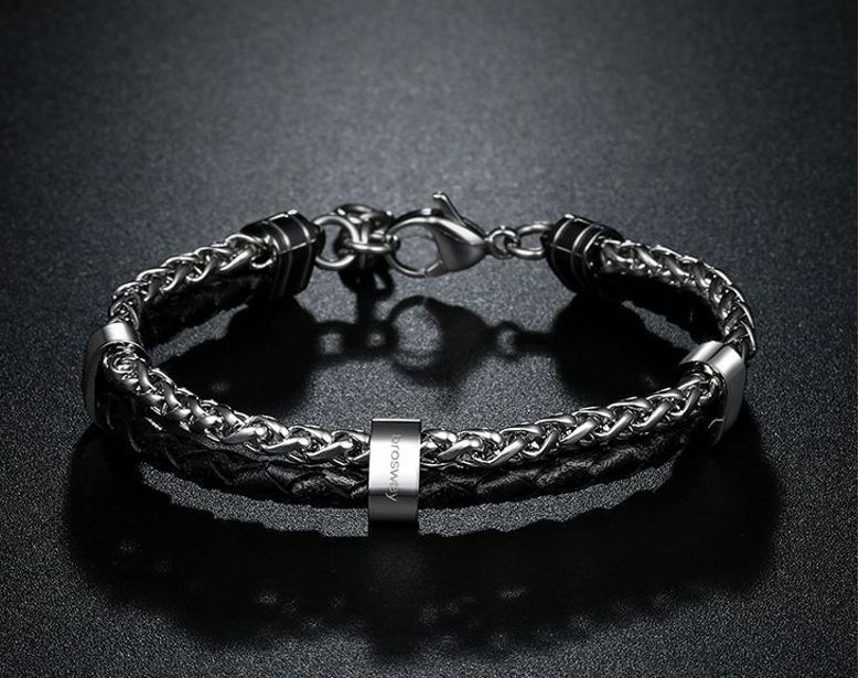 Light Luxury Color-Block Bracelet Personalized Bangle Qixi Valentine's Day Gift For Boyfriend_voghion.com