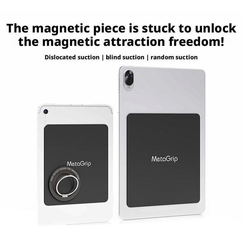 Universal Magnetic Adhesive Stand Plate IPad/Tablet Hands-Free Holder With Stro Sticky For Reading, Watching And_voghion.com