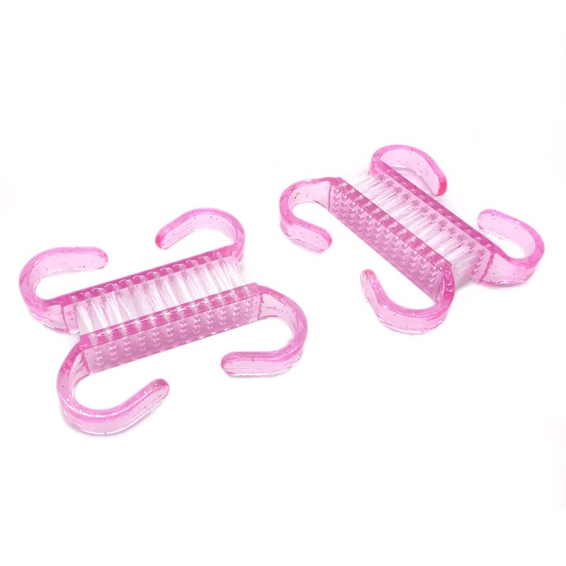 10 tk/partii akrüülküüneharjad 4 värvi küünekunsti maniküüri pediküüri pehme tolmu eemaldamise plastist küüneharjade viilimisriistade komplekt_voghion.com