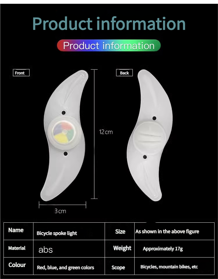 Raggi per bicicletta, mountain bike, foglia di salice, filo d'acciaio, ruota di fuoco colorata, luce in silicone, accessori per ciclismo_voghion.com