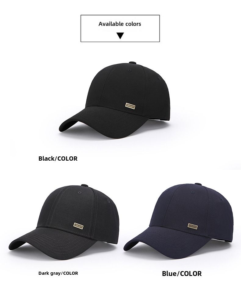 Printemps et été hommes d'âge moyen nouvelle casquette de baseball à toit rigide pare-soleil grande circonférence de la tête crème solaire casquette papa marée commerce extérieur_voghion.com