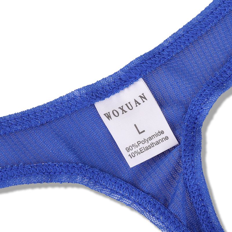 Men's Simple Underwear Mesh Thong Transparent Sexy Fun T-Pants Men 28DK_voghion.com