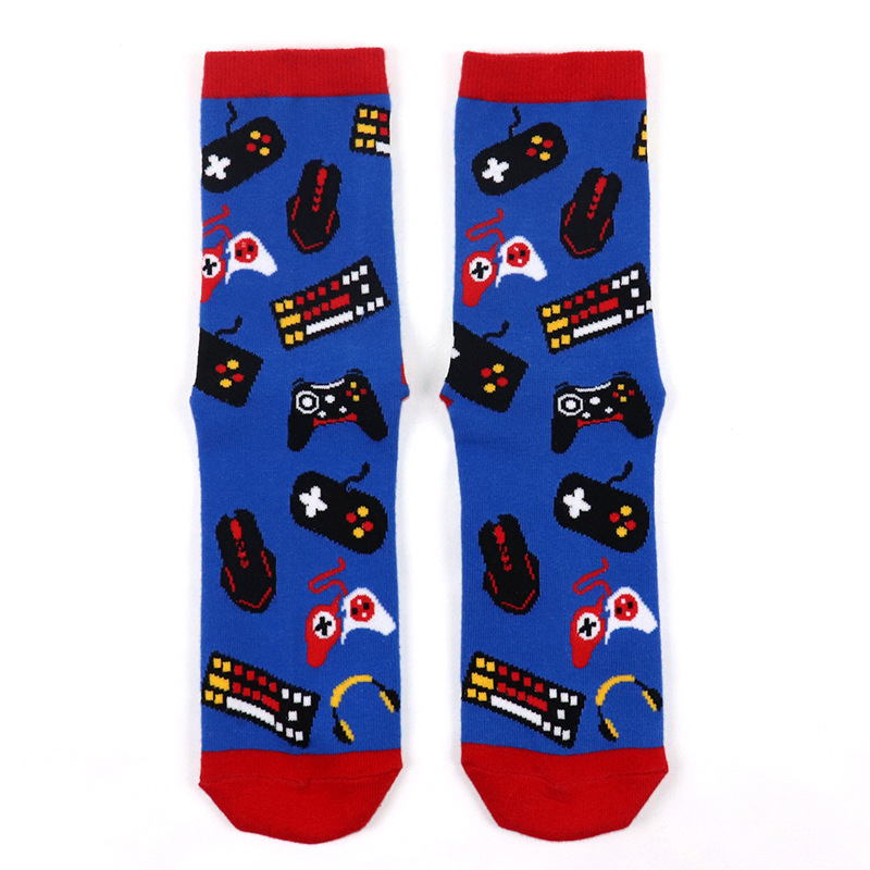 Underwear & Sleepwears Spot I'M GAMING foot sole letter jacquard hot selg long cotton socks_voghion.com