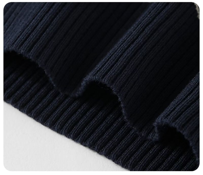 Herrenbekleidung Rundhals-Streifenpullover Herren Kurzarm-T-Shirt Tops Herren 2024 Sommer neues Design lässig vielseitig_voghion.com