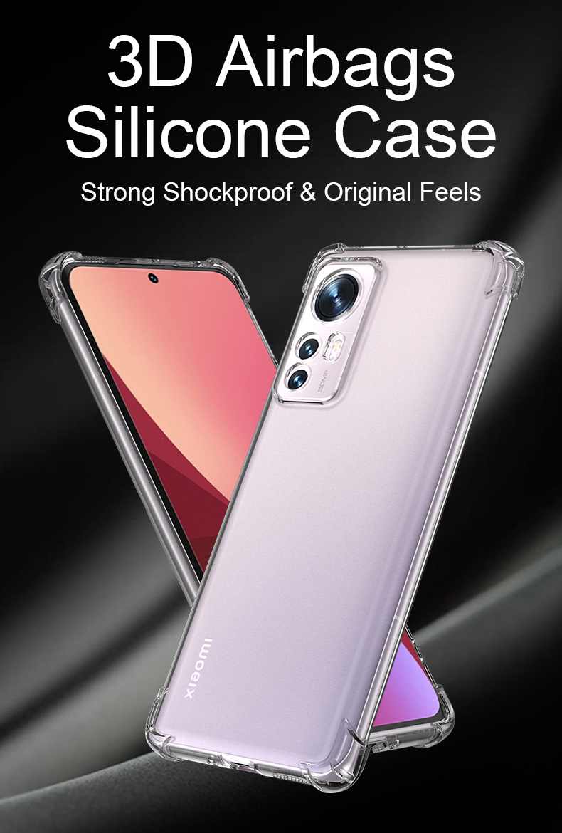 Triecienizturīgs silikona mīkstais korpuss Xiaomi Mi 12 11 Note 10 9 8 Lite 12X 11T 11i 10T 9T Pro Ultra Thin_voghion.com