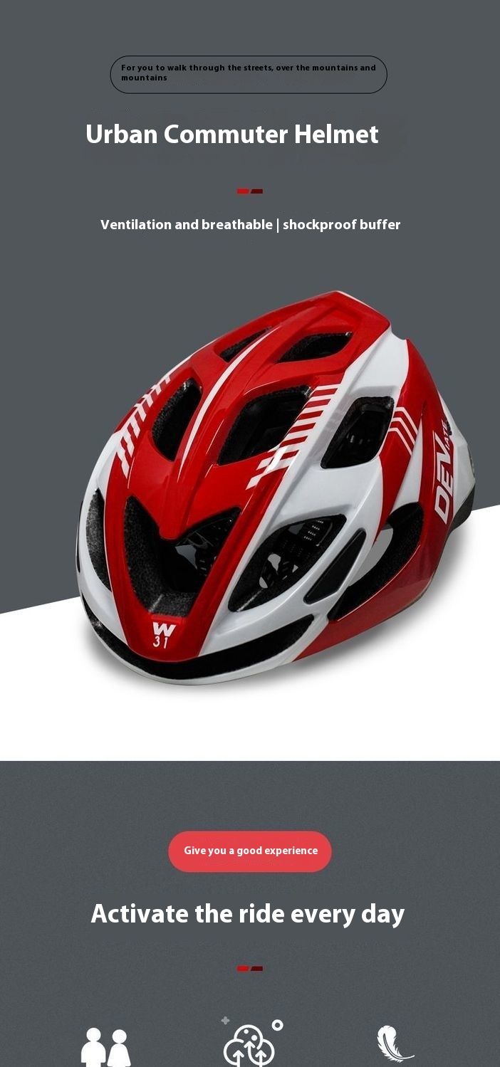 DEVIATE Ultra-light Breathable Large Size 19cm Wide Summer Bicycle Helmet Unisex_voghion.com