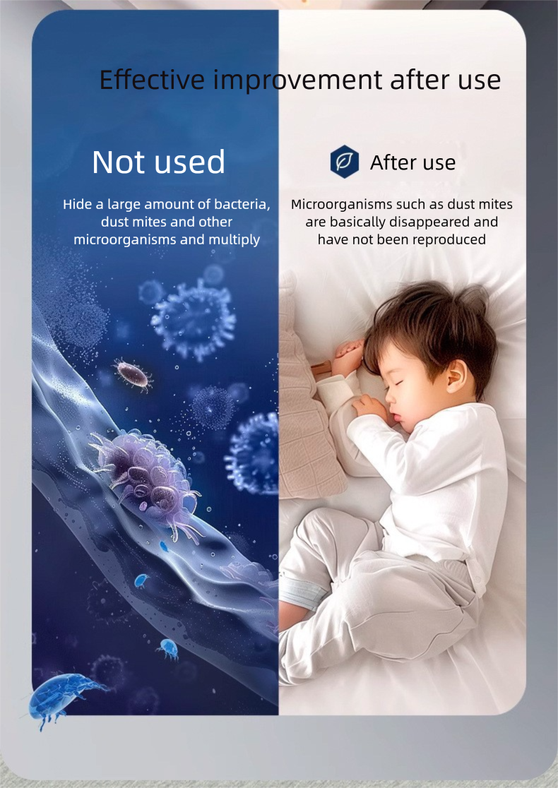 Aspirapolvere UV a doppia tazza - Rimozione portatile degli acari dal letto con sterilizzazione_voghion.com