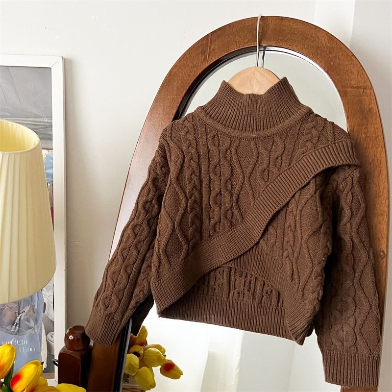 Mädchen Pullover Kleid Frühjahr Neue Stil Prinzessin Kleid Niedlich Gestrickte Tutu Rock Zwei Stück Set_voghion.com