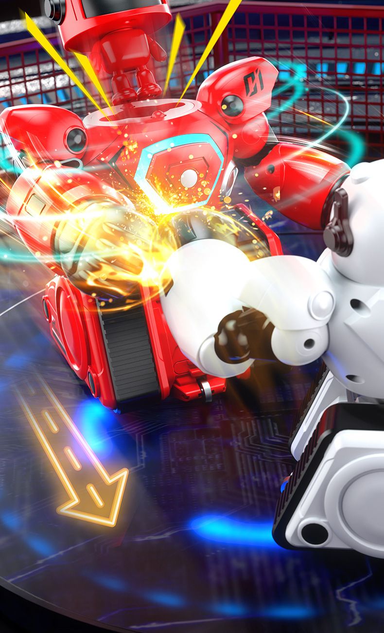 Hračky a hry JJRC Nový R30 Box pro dva hráče Bojový robot na dálkové ovládání Rodič pro děti Dítě Interaktivní hračka Robot_voghion.com