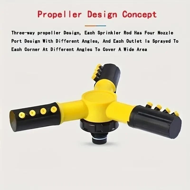 360 Grad automatische rotierende Wasserleitung Set Garten Rasen Sprinkler Yard große Fläche Abdeckung Bewässerung Bewässerung Spraye_voghion.com