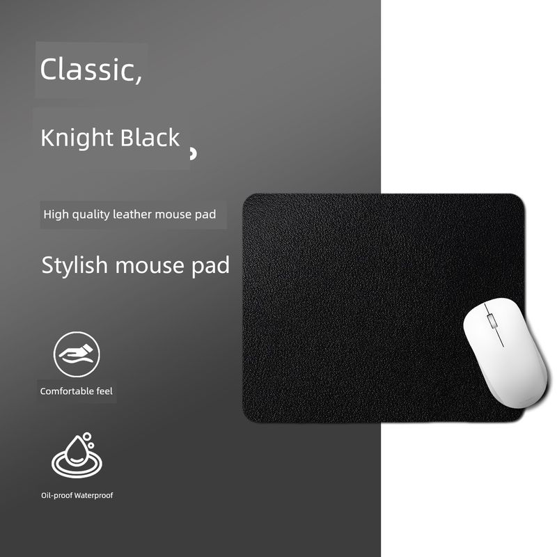 Unbeatable Quality Pure Color Small Size For Home Black Desk Mat Office Computer Boys Gaming Mouse Pad Minimalist Oversized_voghion.com