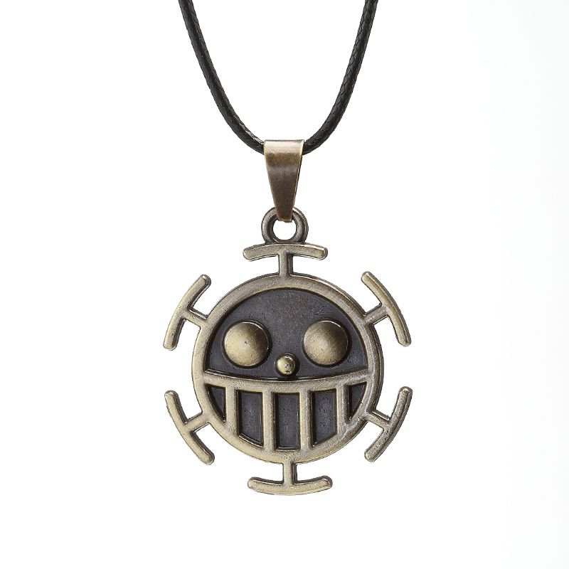 Hot sales Anime Solid Piece Necklace Retro Trafalgar Right Pendant Stand Women's Handbag Men's Jewelr Action Character Cospla_voghion.com