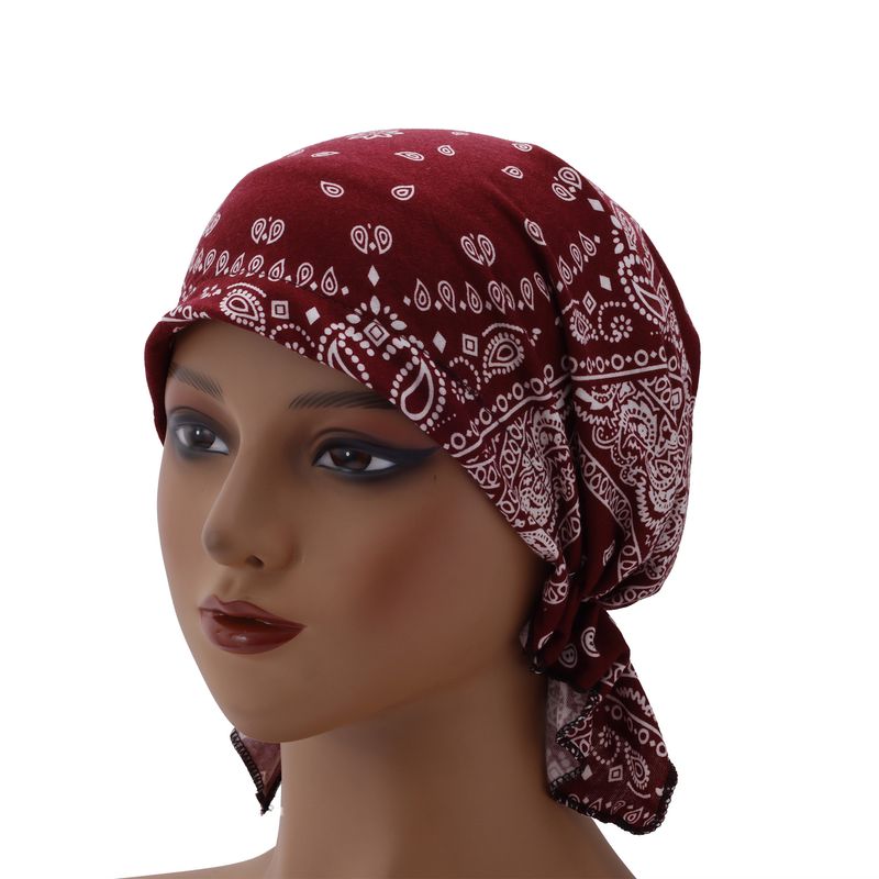 Elastic Cotton Turban Hat – Thin Single-Layer Pullover For Bald Head & Hair Protection_voghion.com
