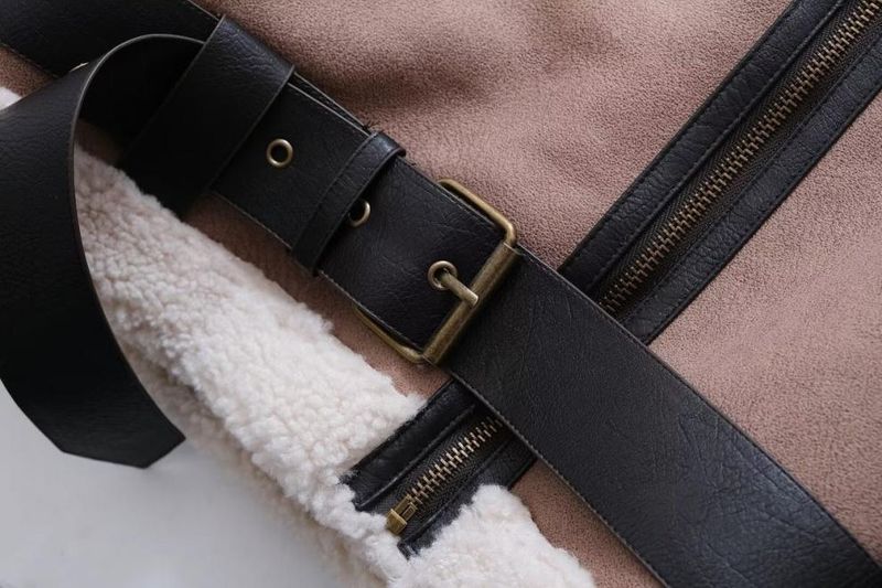 Women's clothing 2024 autumn and winter new item fur integrated loose short jacket_voghion.com
