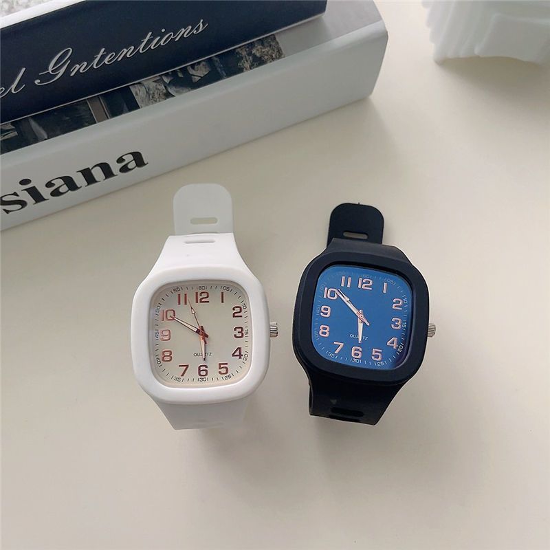 Internet Celebrity Square For Women, Ins Style, College Style Quartz Watch, Student Niche Simple Korean Version_voghion.com
