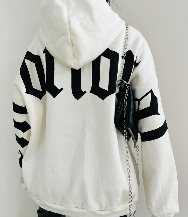 Sweat à capuche ample à manches longues pour femmes, imprimé tout-en-un, à la mode_voghion.com