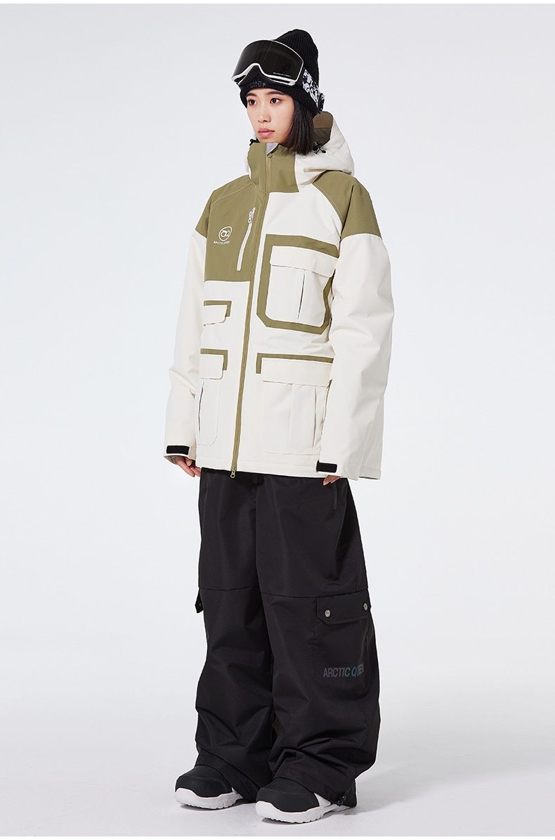 001 ARCTIC KING Completo da Snowboard per Uomo e Donna Giacca e Pantaloni da Sci Impermeabili e Caldi Invernali Stile Transfrontaliero_voghion.com