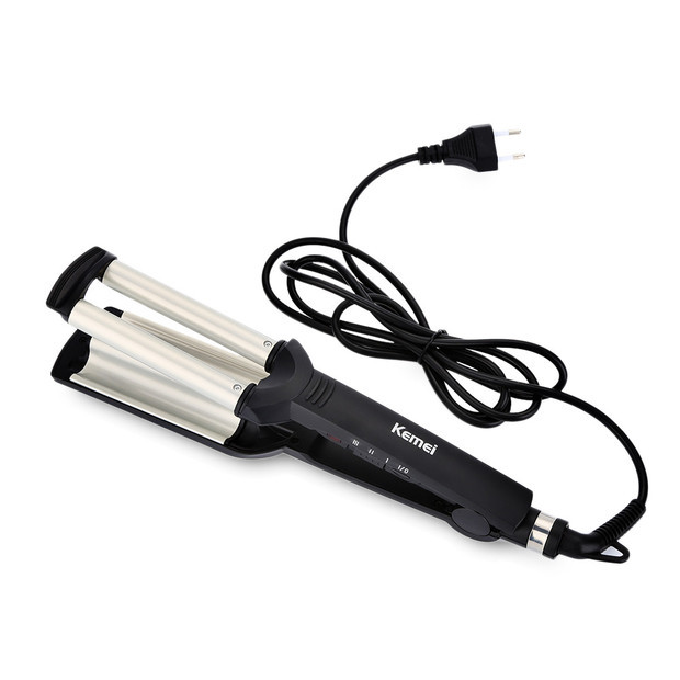 Kemei KM-2022 Egg Roll Wool Electric Iron Ceramic Household Curling Tool_voghion.com