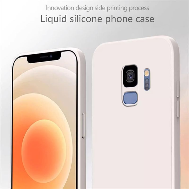 High quality Original Liquid Soft Silicone Phone Case For Galaxy S8 S9 S10 Plus S20 S21 FE colorful fashion Cover_voghion.com