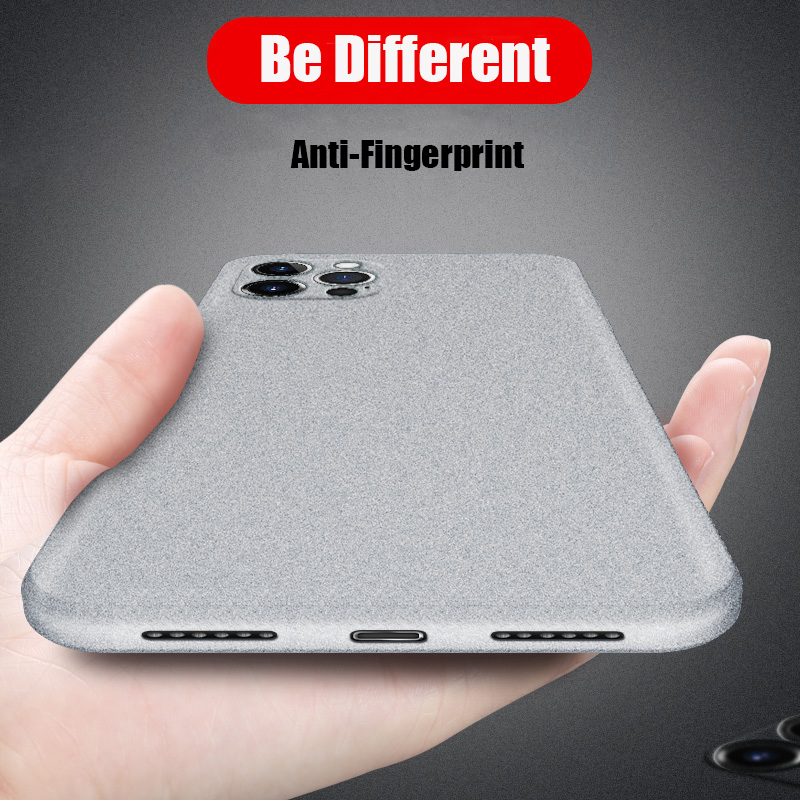 Ultradunne Zandsteen Matte Case Voor iPhone 14 13 Pro 12 11 Pro XS Max Mini XR X 6S 7 8 Plus SE3 Slim Soft Shockproof Scrub Cover_voghion.com