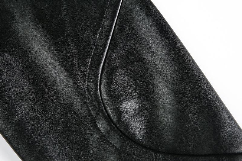 Herren Retro PU-Leder Baseballjacke – Übergroßer Biker-Stil mit Patchwork-Design (M-XXXL, Schwarz)_voghion.com