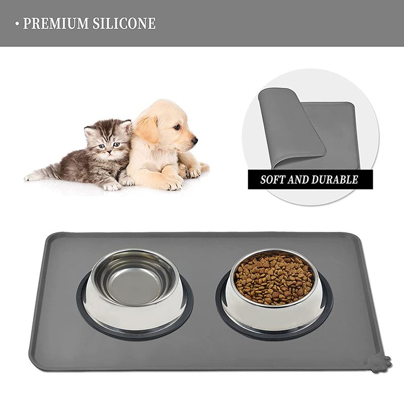 Tapis de gamelle en silicone CDDMPET pour chiens et chats, par PawParty Store_voghion.com
