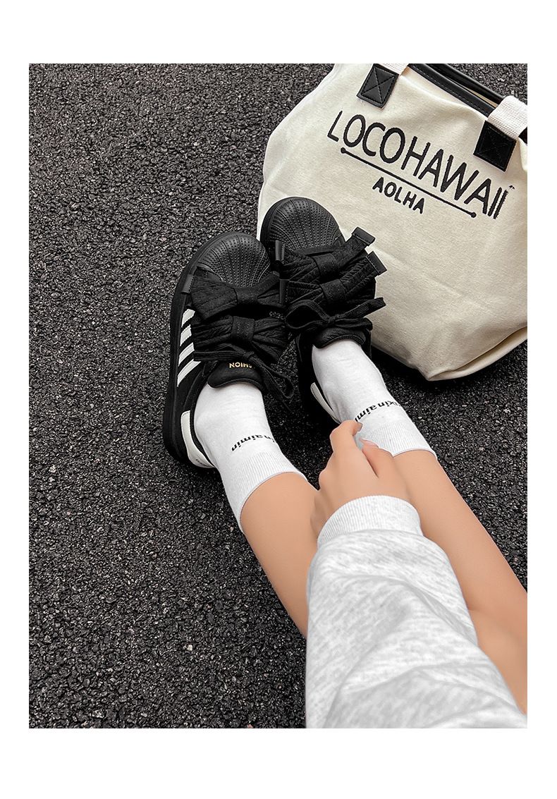 Clover Shell Head Classic Board Women's 2025 Spring White Low Cut Versatile Sports And Leisure Shoes_voghion.com