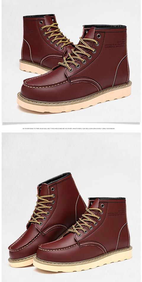 Martin boots męskie wiosenne i jesienne brytyjskie styl amerykańskie retro krótkie buty, skórzane buty robocze, wysokie cholewki_voghion.com