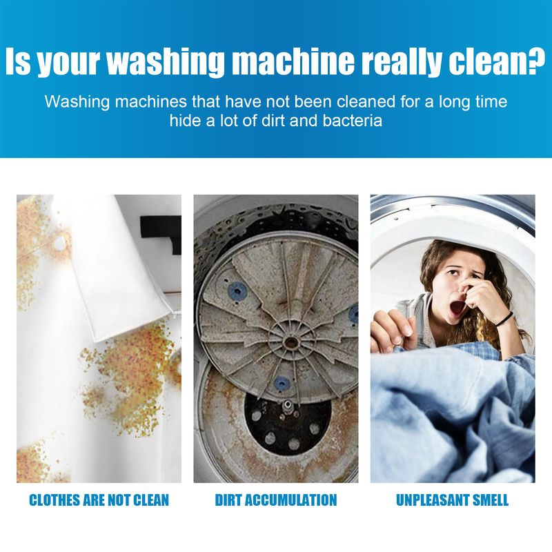 Jakehoe Laundry Machine Cleaning Tablets, Roller Washing Tank Remove Dirt Clean Smell Fragrant Clean_voghion.com