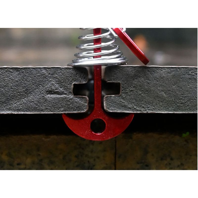Deck Board Spacer Tool With Spring-Loaded Fishbone Nails - Wooden Board Alignment System For Decking & Tent Anchoring | Windproof Fastening Solution_voghion.com