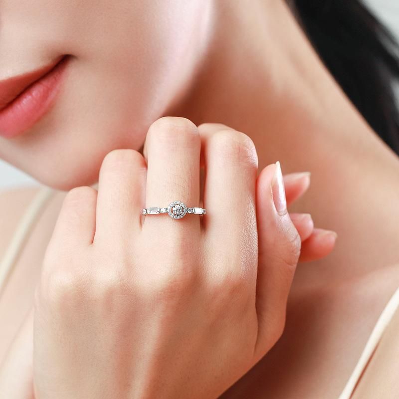 Tancise Anello in argento con zirconi classici Gioielli da donna Promessa di nozze Regalo per feste_voghion.com