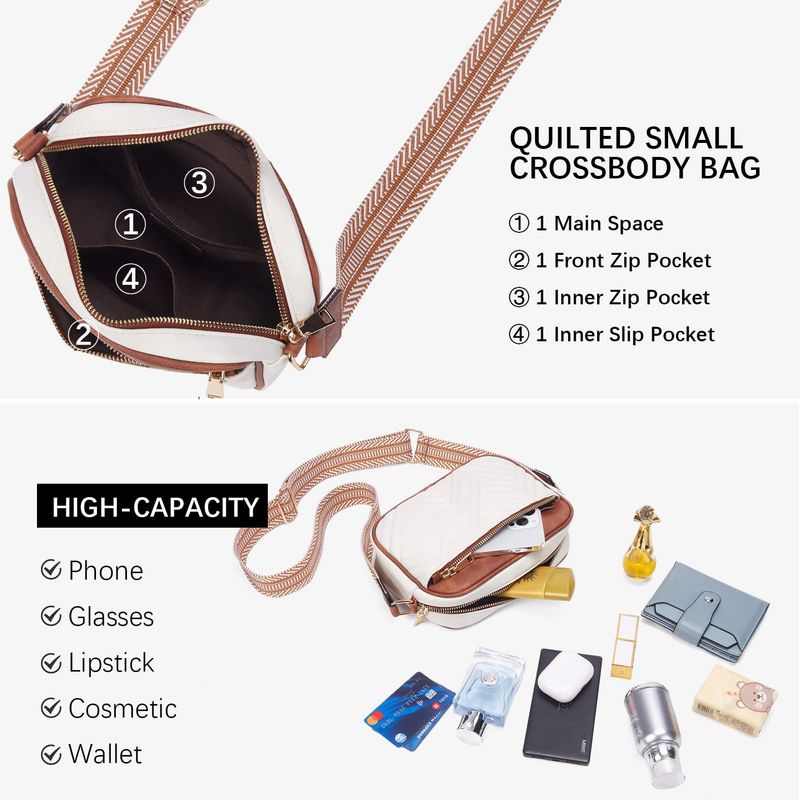2024 New Crossbody Trendy Versatile Women's Shoulder Small Square Bag With Jacquard Strap_voghion.com