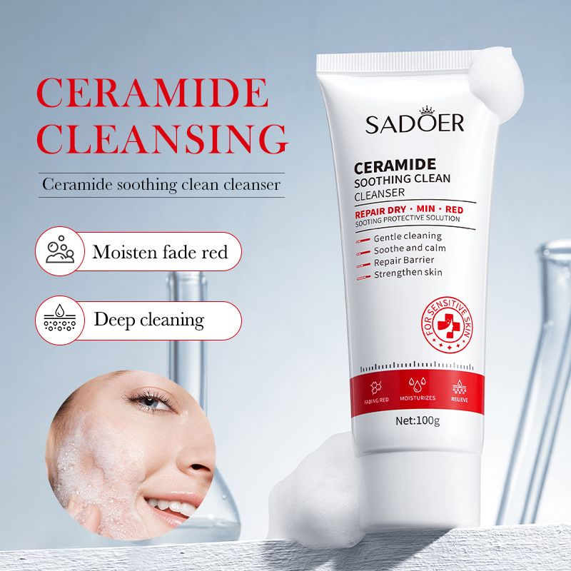 SADOER Ceramide Soothing, Cleansing, Gentle, and Pore Cleansing Facial Milk in English_voghion.com
