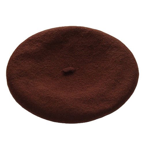 Heißer Verkauf Einfarbig frauen Mädchen Baskenmütze Französisch Künstler Warme Wolle Winter Beanie Hut Kappe 4XQT_voghion.com