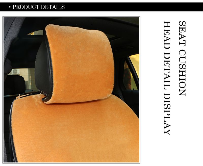 1 Piece Short Plush Car Cover Front Winter Artificial Wool Automobile Seat Cushion Comfortable Warm Auto Cloak Pad_voghion.com