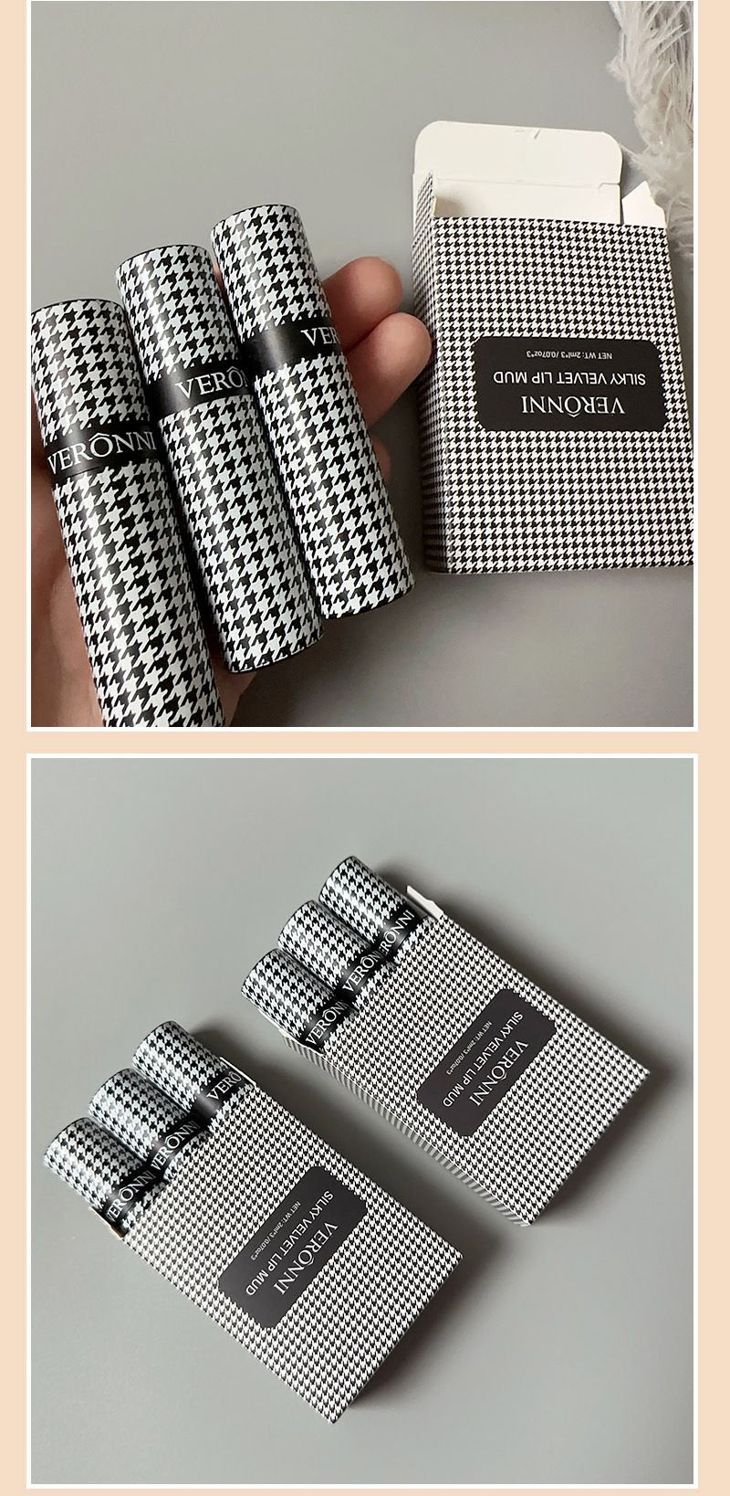 VERONNI 3-Piece Velvet Matte Lip Mousse Set - Long-Lasting, Featherlight & Non-Transfer Lip Tint (Set A/B) | Waterproof, Highly Pigmented_voghion.com