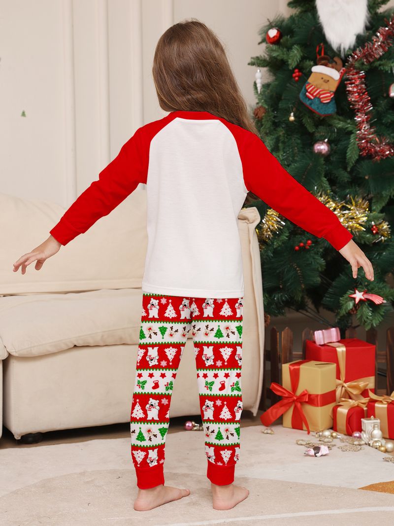 Weihnachten hirsch schnee Bär Weihnachten familie kleid gedruckt hause kleid pyjamas_voghion.com