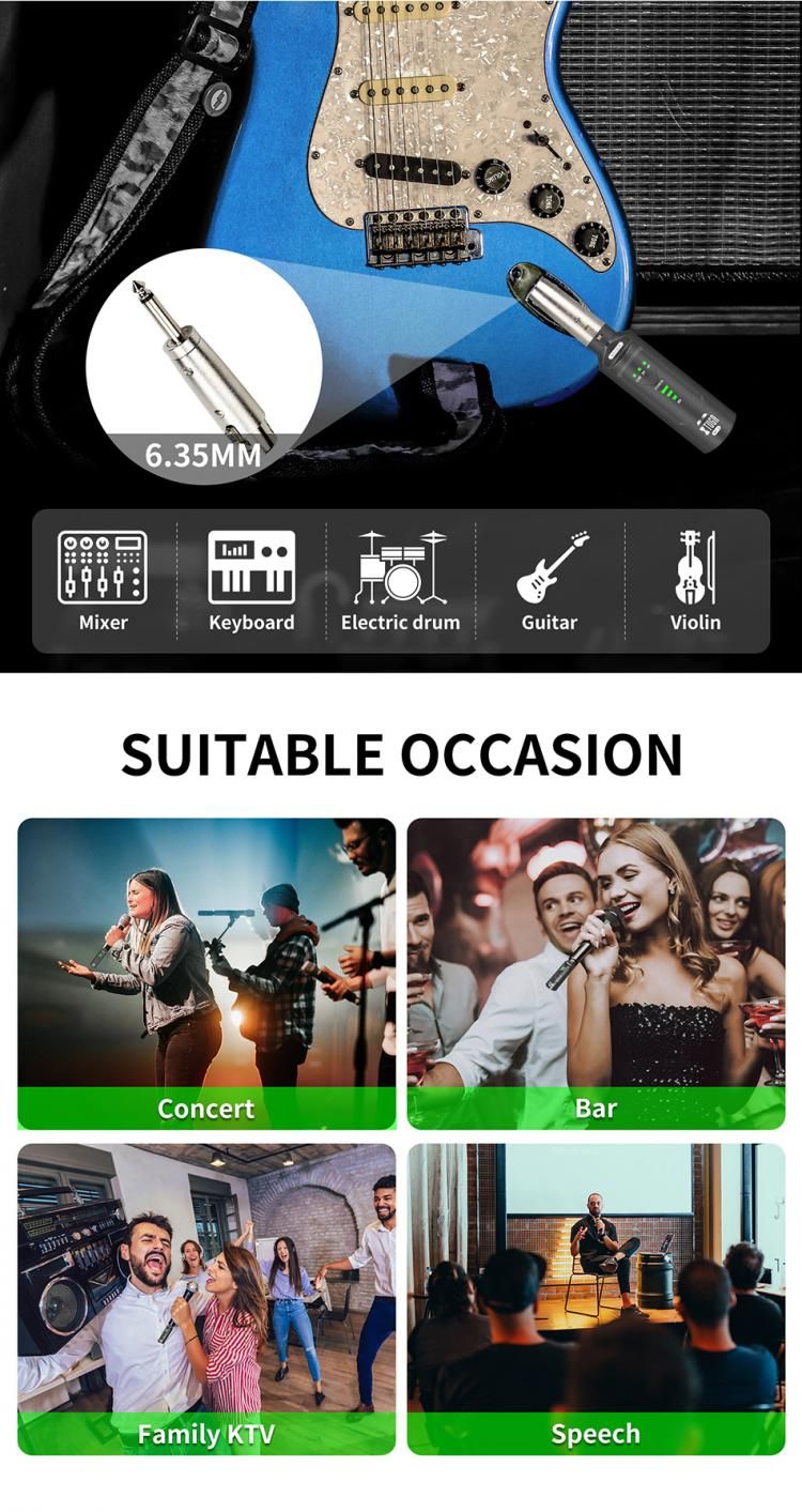 XTUGA UHF Microfono professionale Convertitore wireless XLR Trasmettitore ricevitore ricaricabile per microfono dinamico/a condensatore_voghion.com