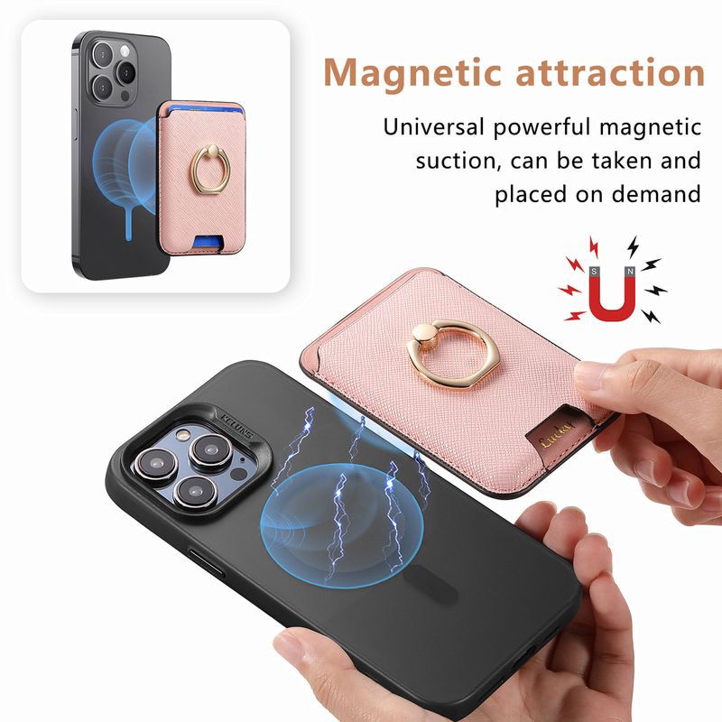 Custodia rigida TechGlobe compatibile con iPhone 17, colore solido, con adesivo posteriore, forte supporto magnetico N52, all'ingrosso_voghion.com