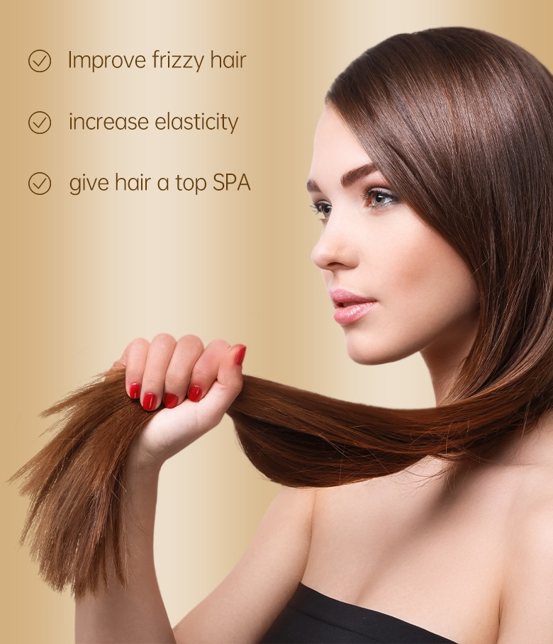 PURC white bear for repairing dry, fluffy, smooth and sagging keratin flake hair mask_voghion.com