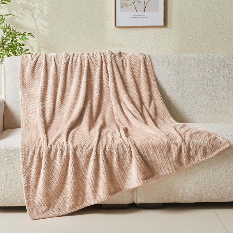 Decke, weich, gemütlich, Überwurfdecke, leicht, Plüsch, Komfort, strukturierte Flanelldecke, warme Plüschdecke, Schlafsofa_voghion.com