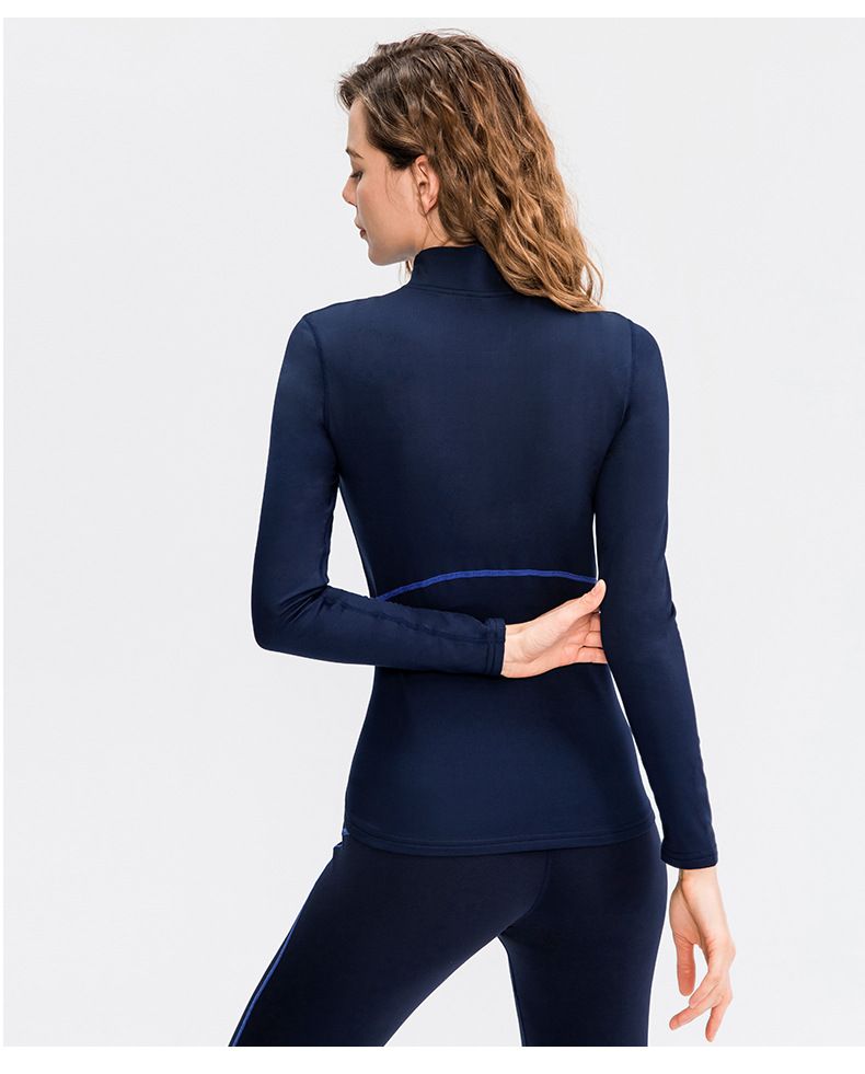 Roupas de ginástica femininas plus size com forro de lã para outono e inverno, justas, para treino de corrida e ioga_voghion.com