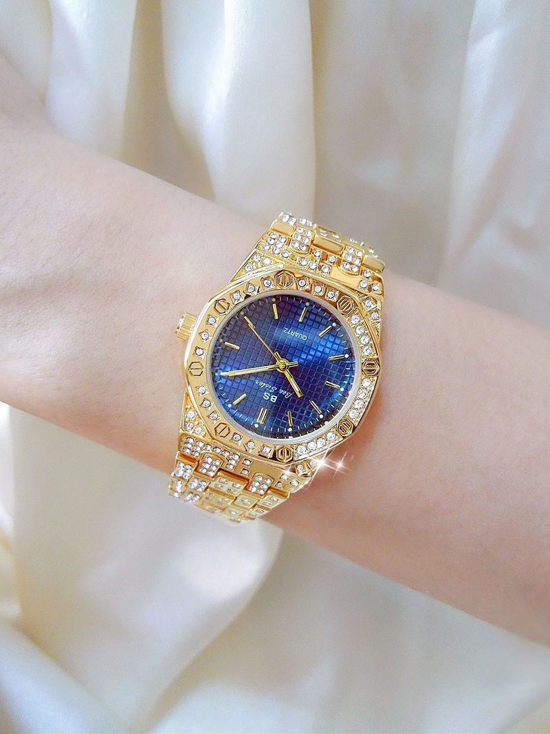 New light luxury ladies full diamond unisex style full diamond watch_voghion.com